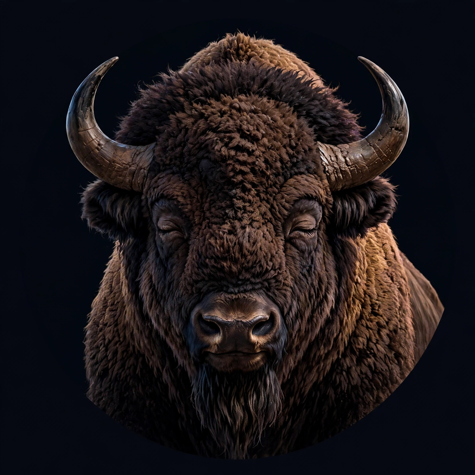 Bolt the bison resting
